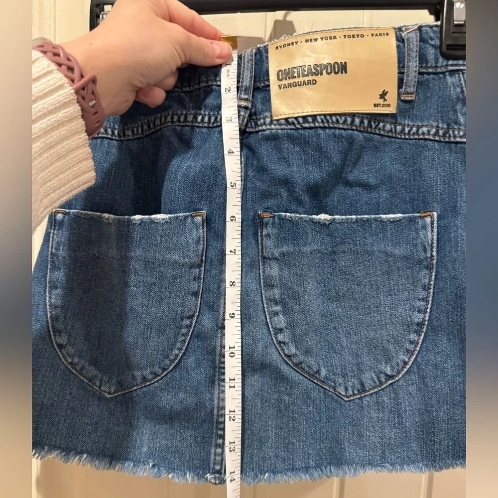 One Teaspoon Vanguard Denim Skirt Sz 22